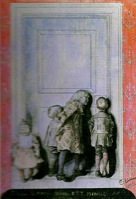 Carl Larsson da,n fore julafton Spain oil painting art